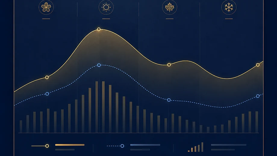 Инфографика сезонности и спроса